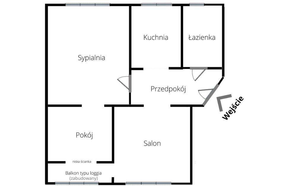 Mieszkanie na wynajem Szczecin, Niebuszewo 54 m2 | Arka Nieruchomości