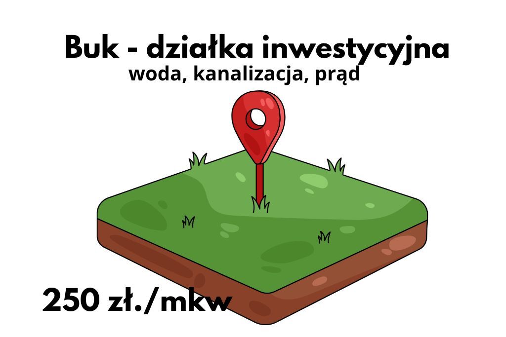 Działka na sprzedaż Buk 4 058 m2 | Arka Nieruchomości