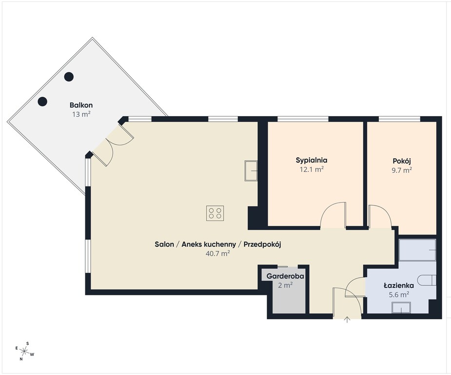 Mieszkanie na sprzedaż Szczecin, Nowe Miasto 70 m2 | Arka Nieruchomości