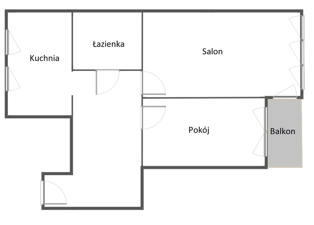 Mieszkanie na sprzedaż Szczecin, Centrum 48 m2 | Arka Nieruchomości