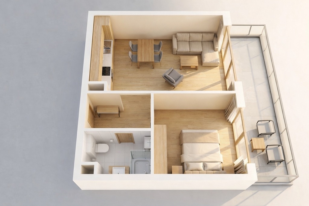 Mieszkanie na sprzedaż Międzywodzie 42 m2 | Arka Nieruchomości