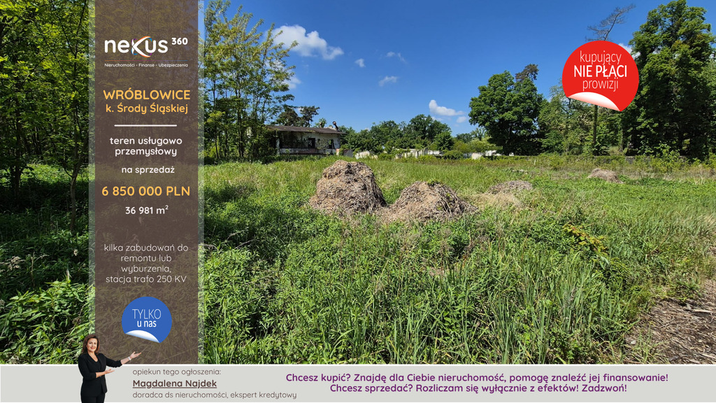 Nieruchomość usługowa zabudowana - w cenie gruntu