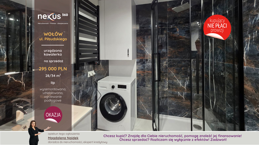 Kawalerka po generalnym remoncie centrum Wołowa