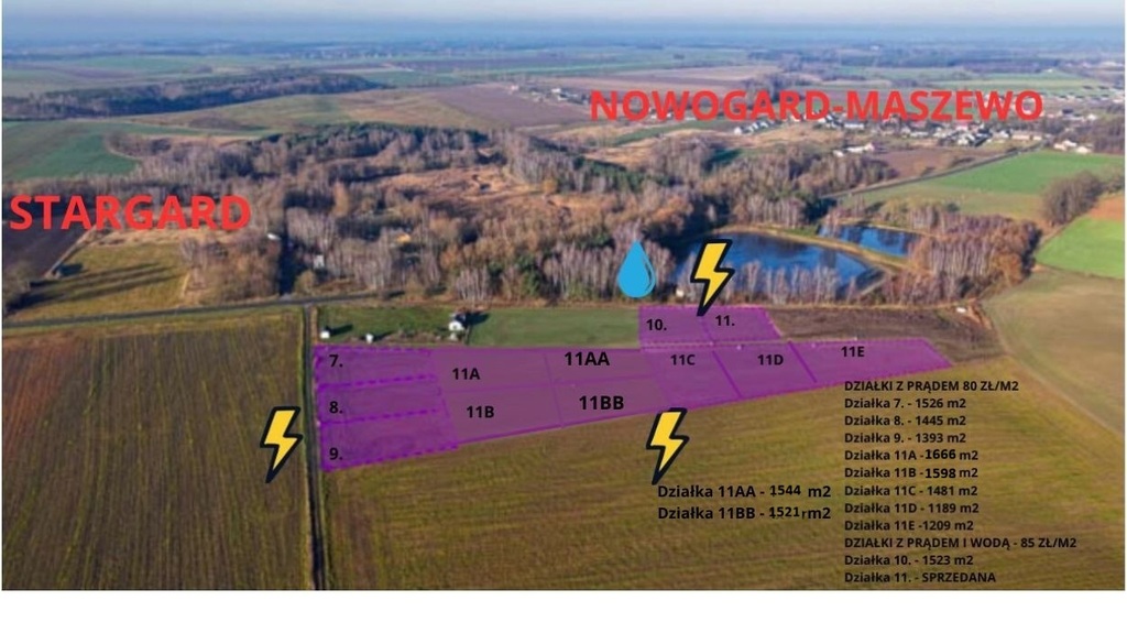 Działka na sprzedaż Grabowo 1 482 m2 | Arka Nieruchomości