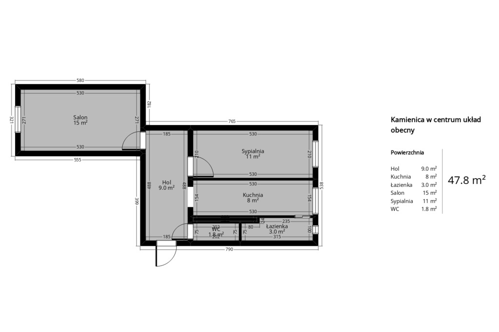 Mieszkanie na sprzedaż Szczecin, Centrum 48 m2 | Arka Nieruchomości