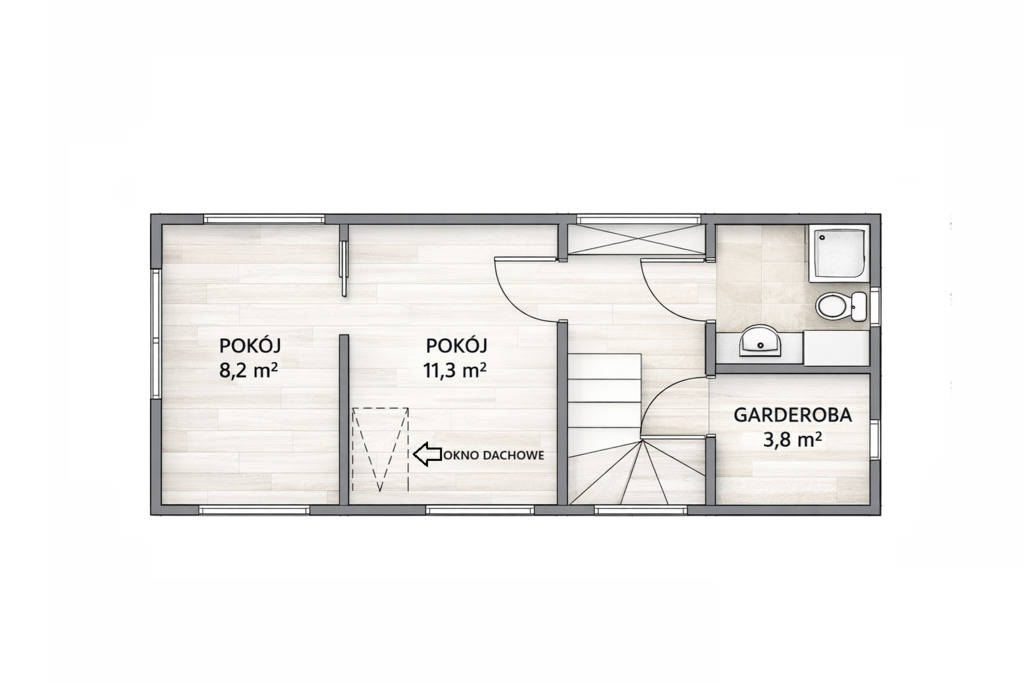 3 pokoje | 2 łazienki | Garderoba | Gotowe