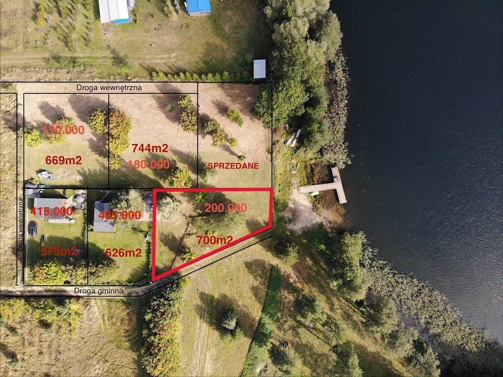 Działka na sprzedaż Objezierze 700 m2 | Arka Nieruchomości