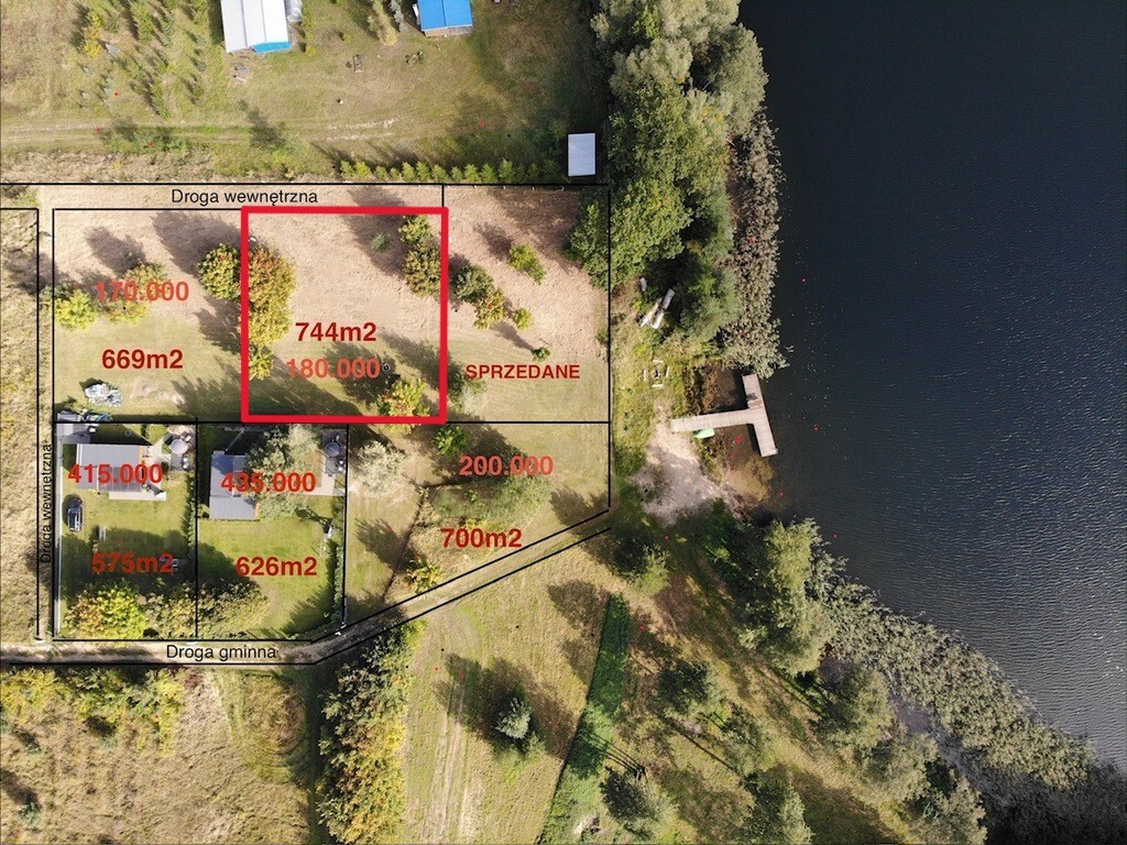 Działka na sprzedaż Objezierze 744 m2 | Arka Nieruchomości