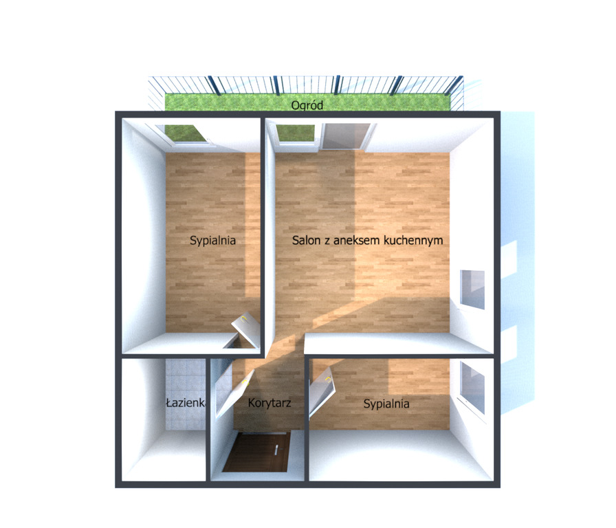 Komfort + ogród 3 pokoje  Flora by Hanza