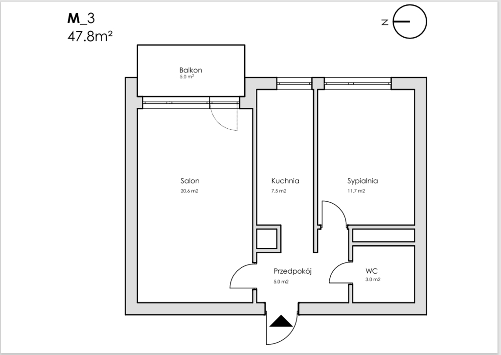 Mieszkanie na sprzedaż Szczecin, os. Arkońskie 48 m2 | Arka Nieruchomości