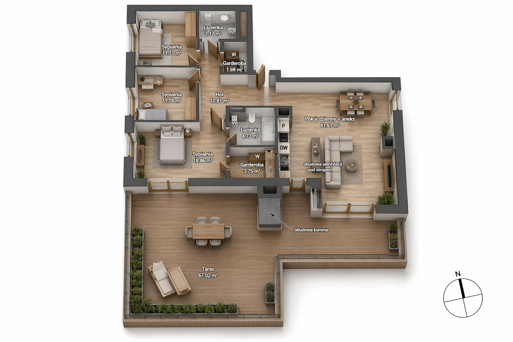 APARTAMENT 108 m² | PORTO LETNICA | 650 m od plaży