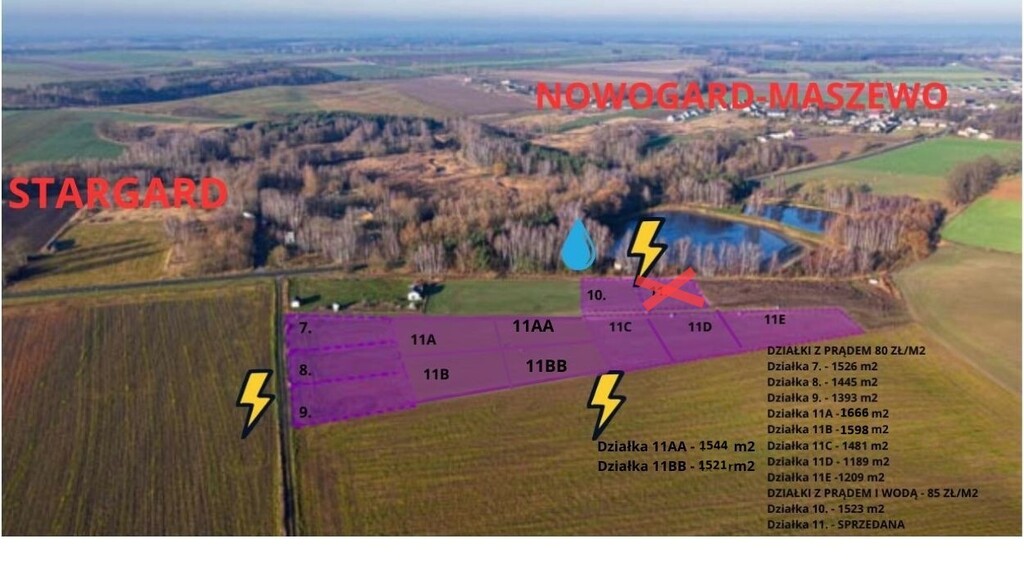 Działka na sprzedaż Grabowo 1 482 m2 | Arka Nieruchomości