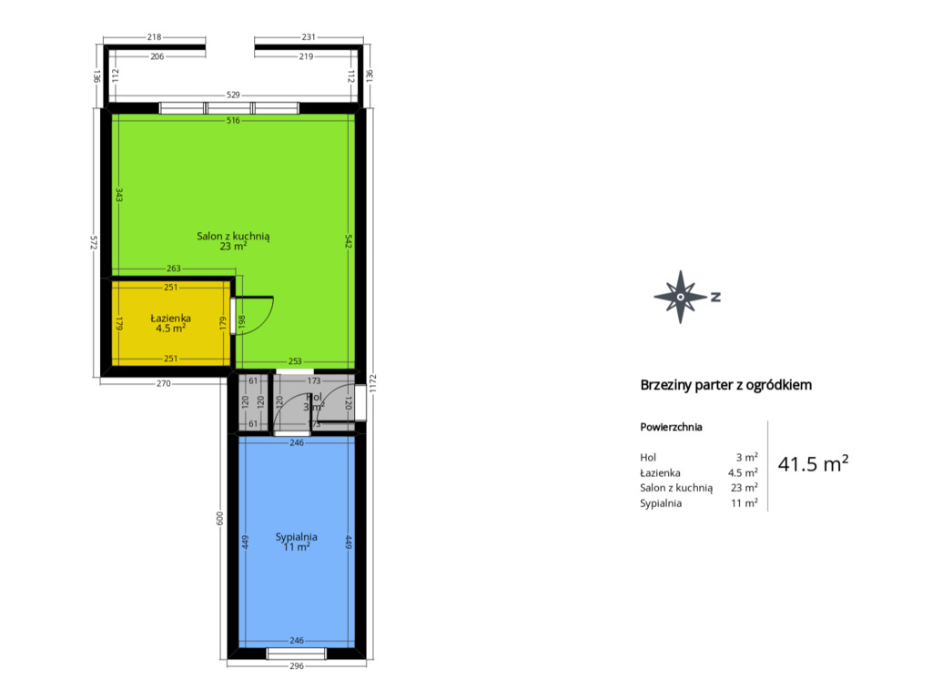Mieszkanie na sprzedaż Warzymice 41 m2 | Arka Nieruchomości