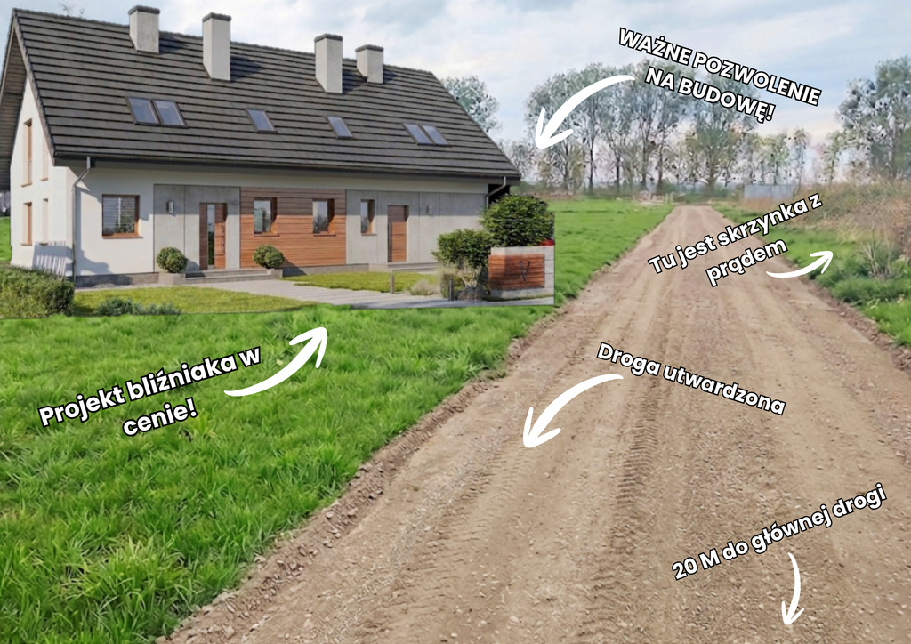 Działka na sprzedaż Rurzyca 1 060 m2 | Arka Nieruchomości