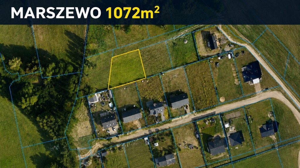 Działka na sprzedaż Marszewo 1 072 m2 | Arka Nieruchomości