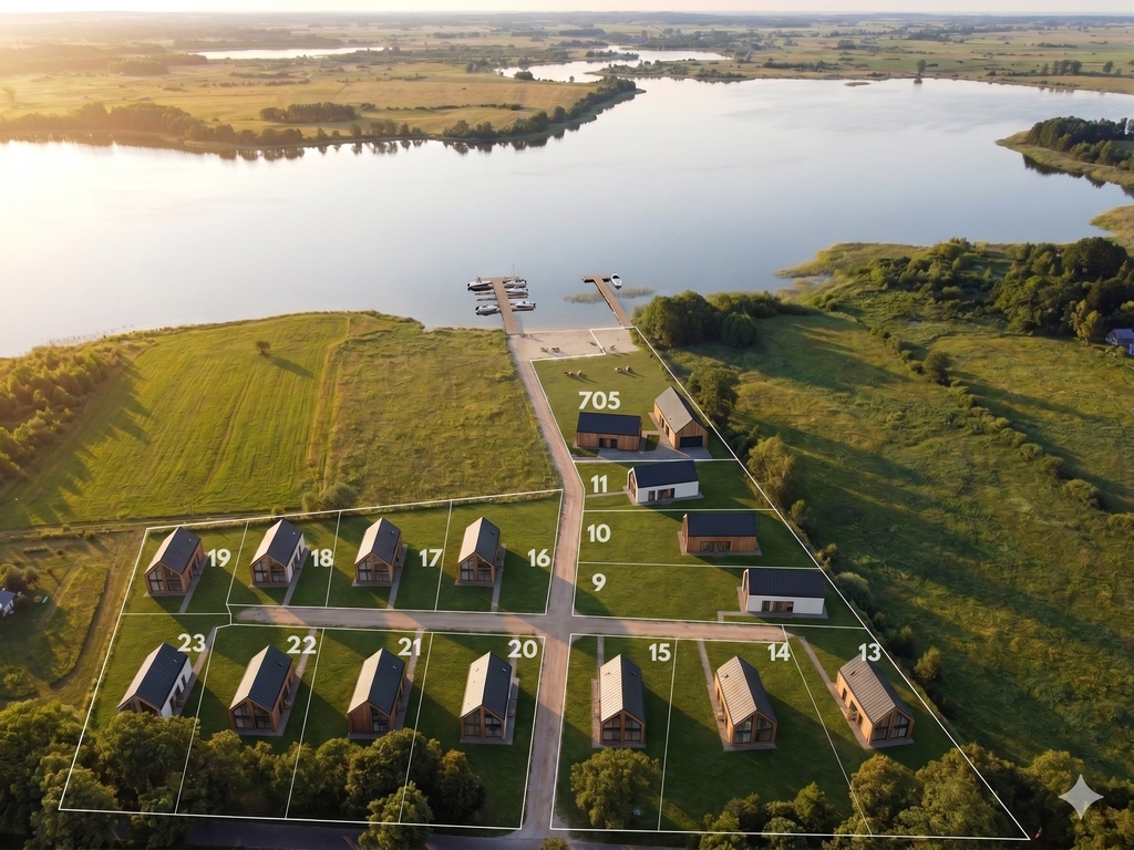 Działki | Szlak WJM | marina | Jezioro Jagodne | — zdjęcie 2