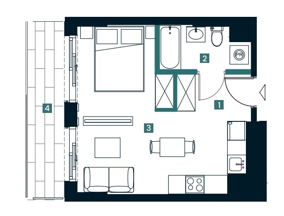 Mieszkanie na sprzedaż Świnoujście 28 m2 | Arka Nieruchomości