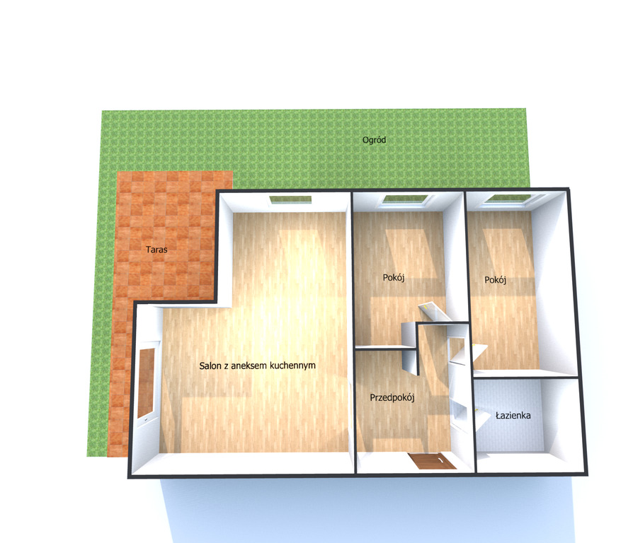 Zamieszkaj wygodnie – ogród 140 m², parter i przestrzeń, której naprawdę potrzebujesz!