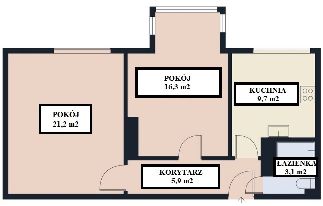 Mieszkanie na sprzedaż Szczecin, Pogodno 56 m2 | Arka Nieruchomości