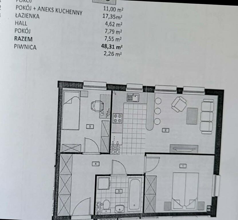 Mieszkanie na wynajem Szczecin, Stołczyn 48 m2 | Arka Nieruchomości