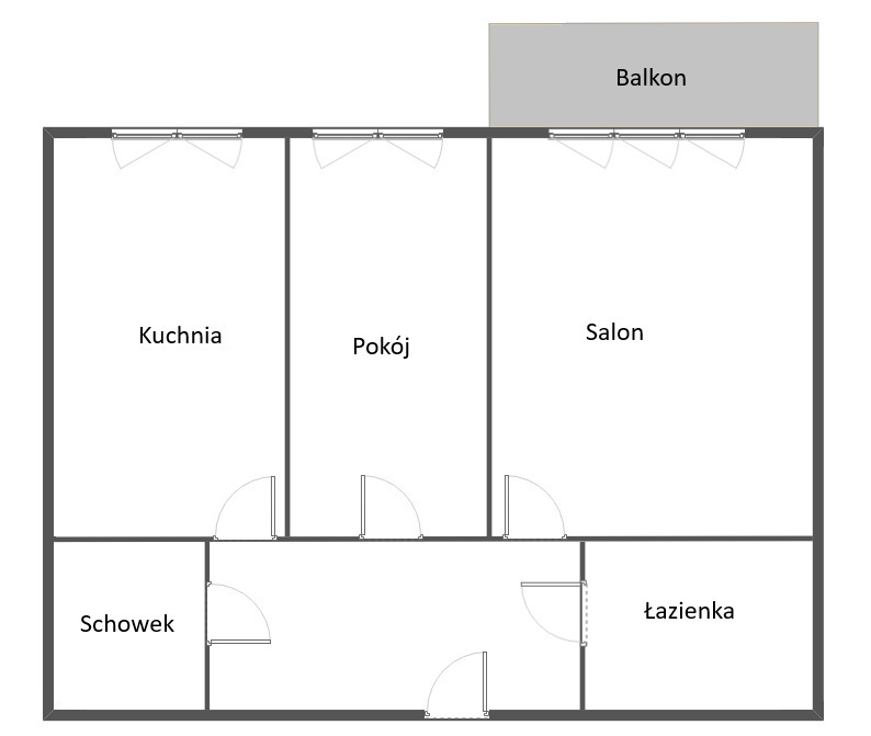 Mieszkanie na sprzedaż Szczecin, Niebuszewo 59 m2 | Arka Nieruchomości