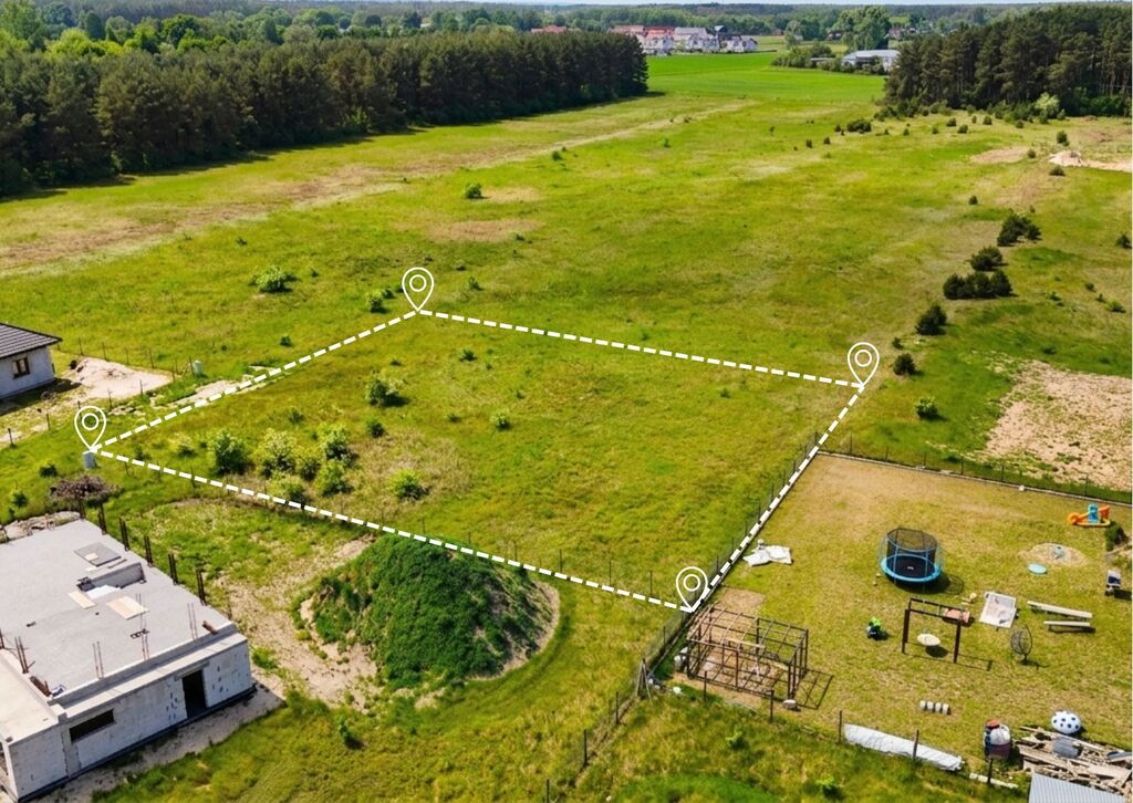 Działka 1506 m2 Białuń, ul. Jarzębinowa – MPZP