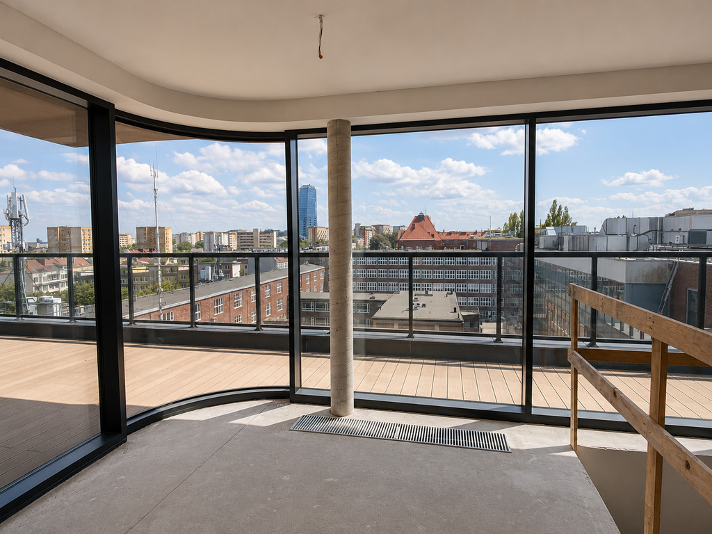 Unikatowy penthouse z tarasem | Widok na panoramę