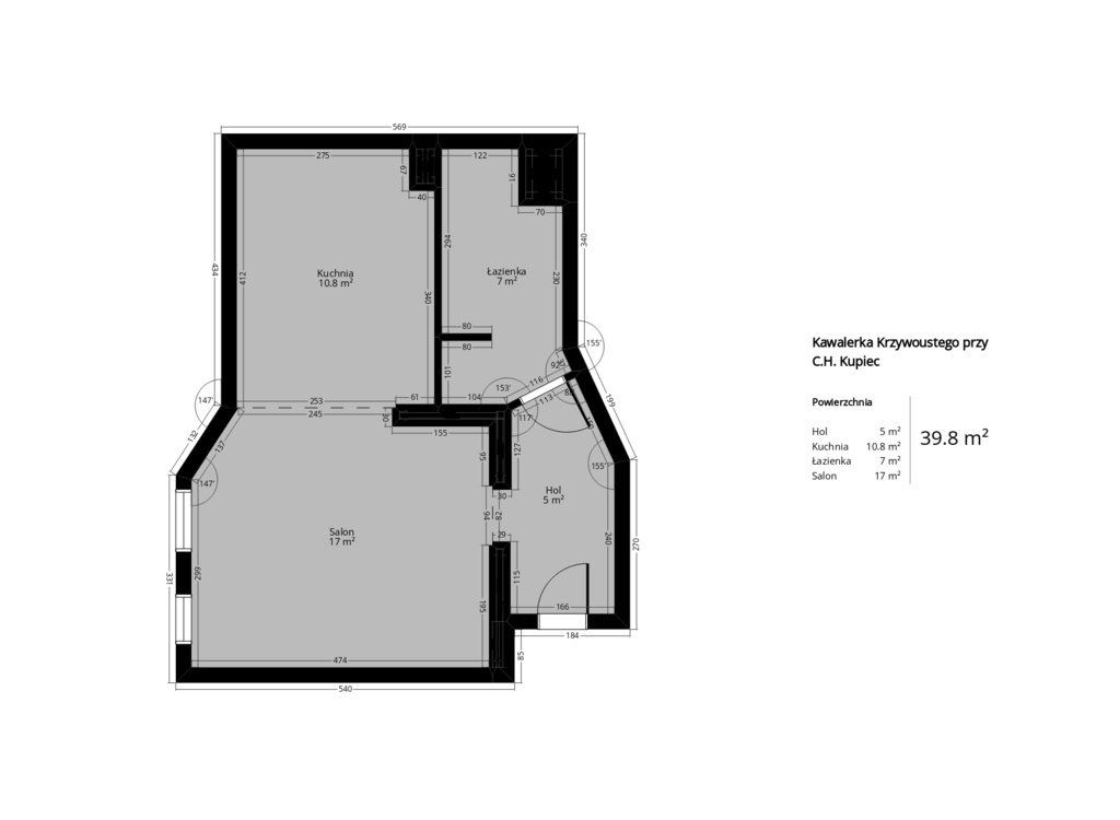 Mieszkanie na sprzedaż Szczecin, Centrum 40 m2 | Arka Nieruchomości