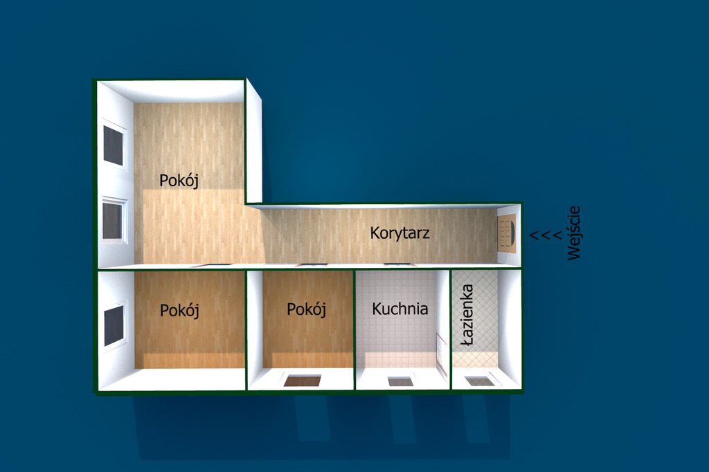 Klimatyczne 3-pokojowe mieszkanie z ogródkiem w ka