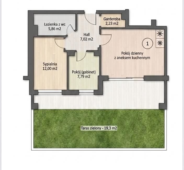 3 pokoje w Gdyni Orłowo I taras 19 m²I morze klif