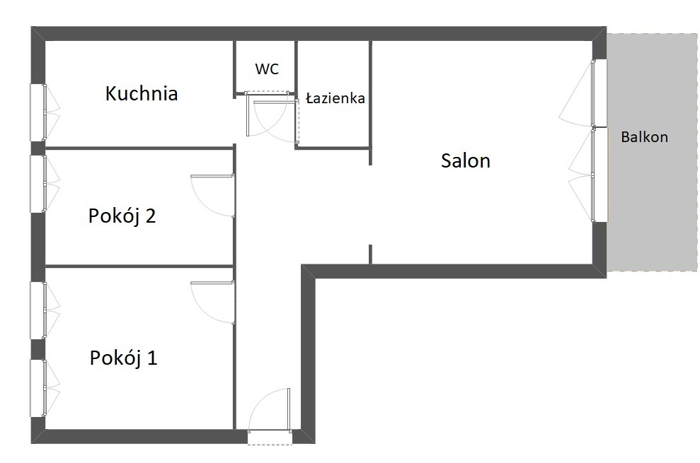 Mieszkanie na sprzedaż Szczecin, os. Słoneczne 57 m2 | Arka Nieruchomości