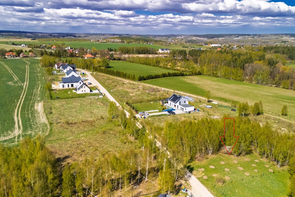 Działka przy lesie Bielkówko MPZP Media 1501m2