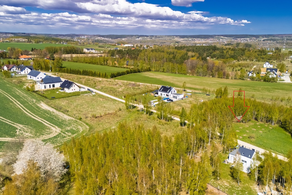 Działka przy lesie Bielkówko MPZP Media 1501m2