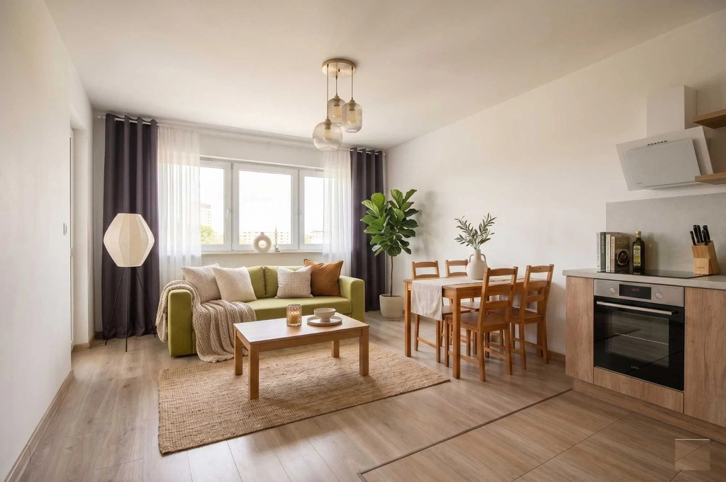 2 pokoje | 46 m² | Garderoba | Balkon | Powstańców