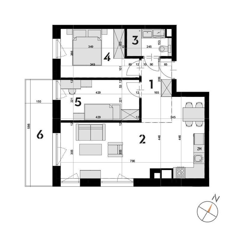 Mieszkanie na sprzedaż Szczecin, Drzetowo 54 m2 | Arka Nieruchomości