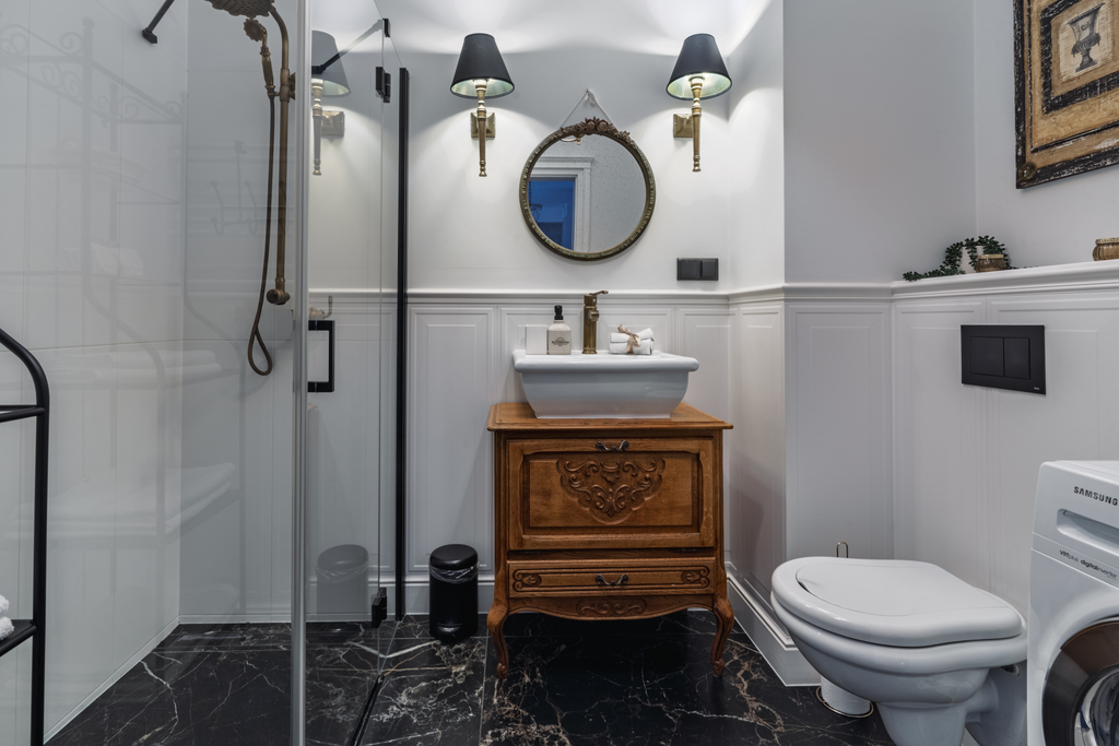 Stylowy apartament z halą garażową i tarasem