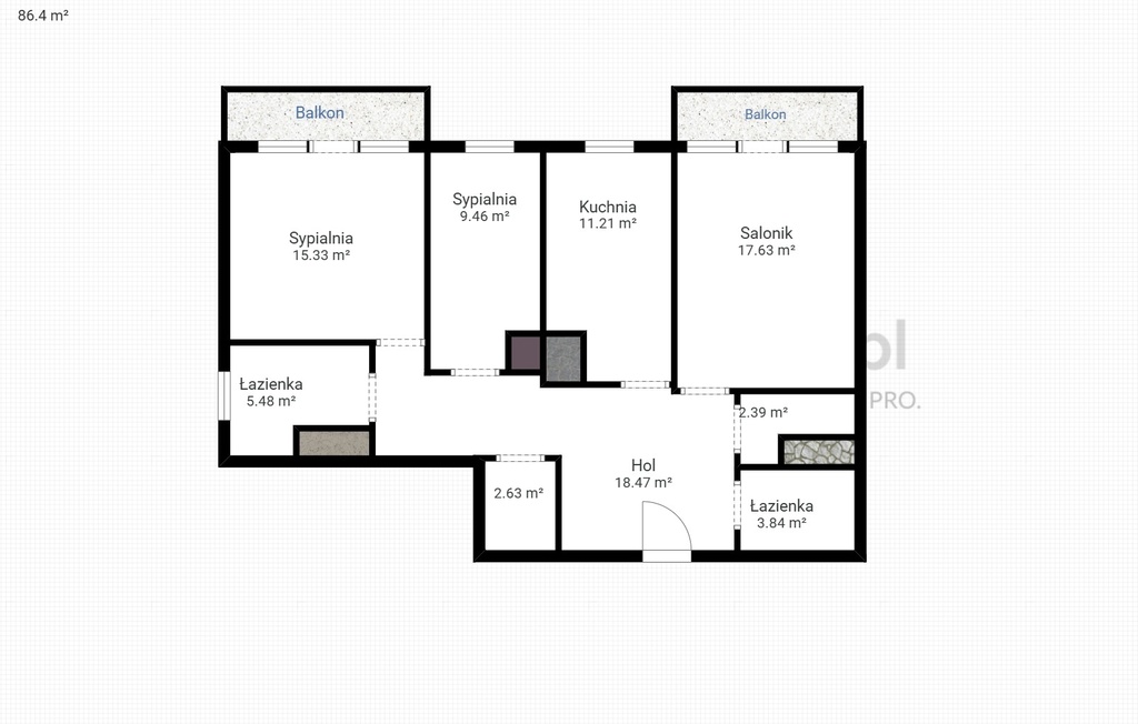 Mieszkanie na sprzedaż Szczecin, Niebuszewo 86 m2 | Arka Nieruchomości
