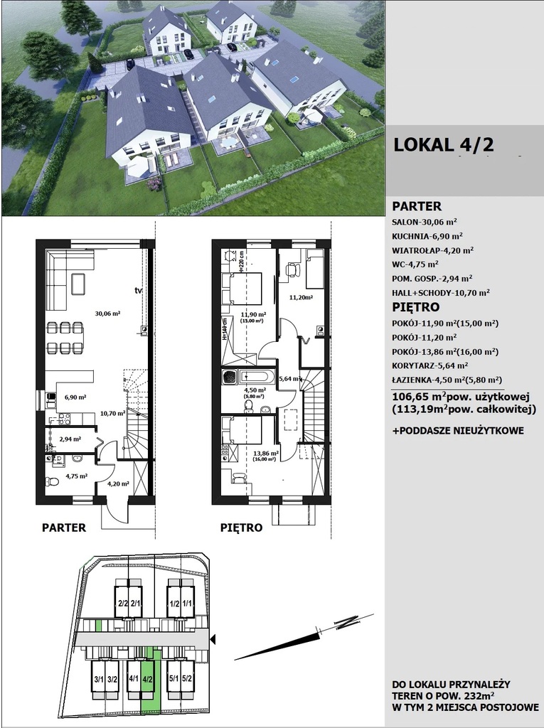 Dom na sprzedaż Dołuje 114 m2 | Arka Nieruchomości