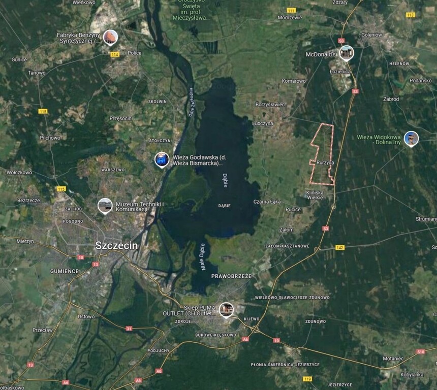 Działka na sprzedaż Rurzyca 1 212 m2 | Arka Nieruchomości