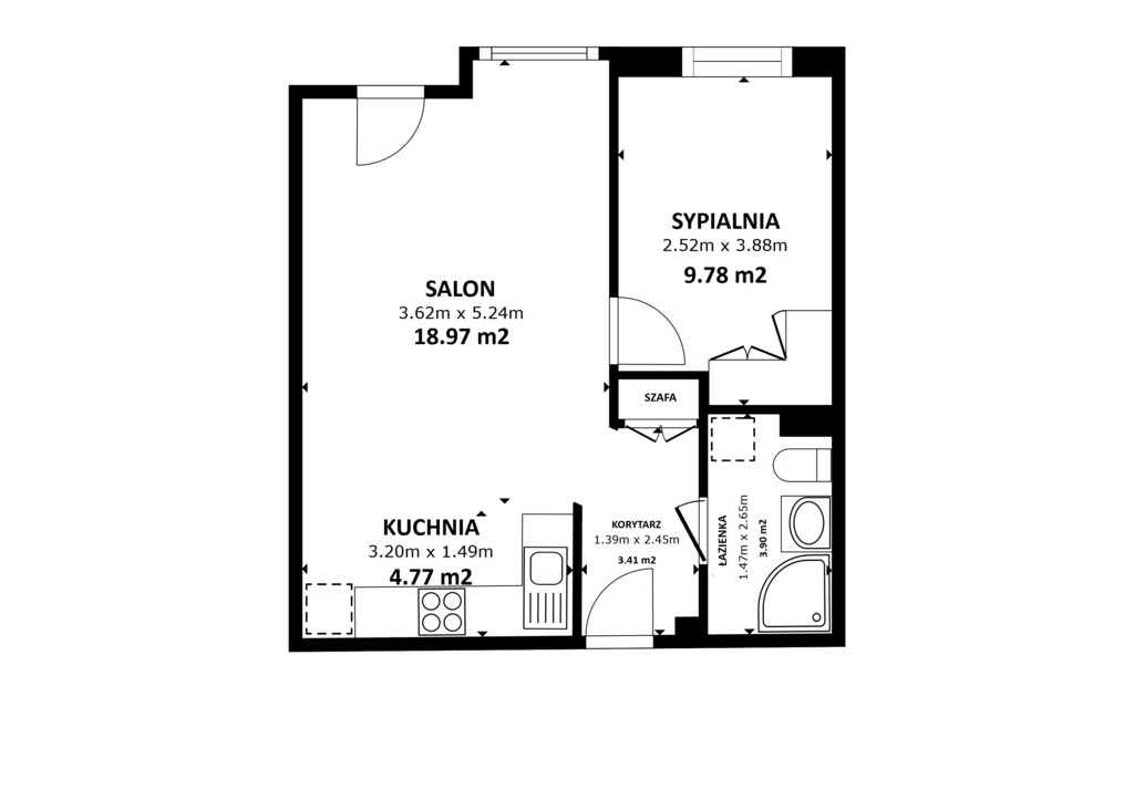 Mieszkanie na sprzedaż Szczecin, Warszewo 40 m2 | Arka Nieruchomości