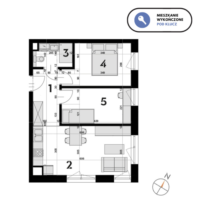 Mieszkanie na sprzedaż Szczecin, Drzetowo 46 m2 | Arka Nieruchomości