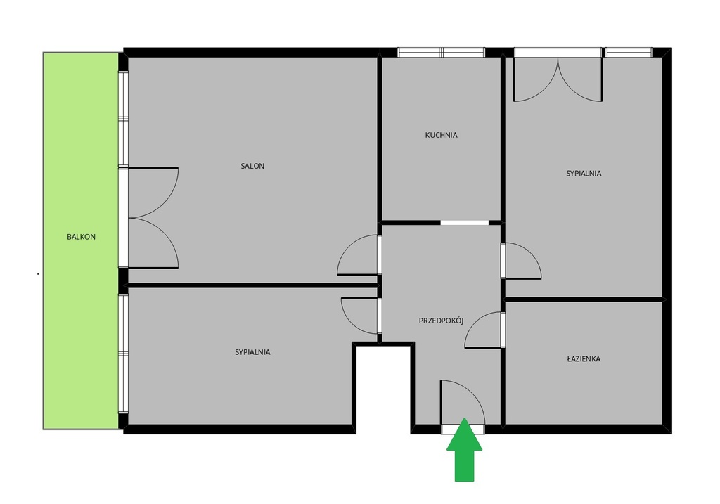 Mieszkanie na sprzedaż Szczecin, Pomorzany 48 m2 | Arka Nieruchomości