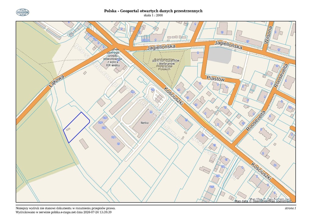 Działka na sprzedaż Chojna 1 331 m2 | Arka Nieruchomości