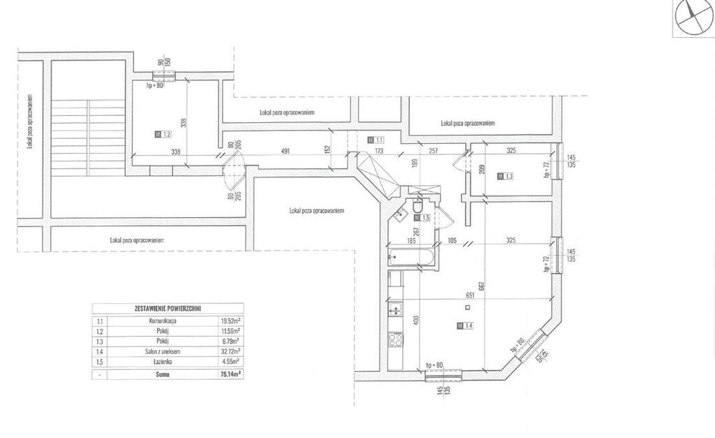 Mieszkanie na sprzedaż Szczecin, Śródmieście-Centrum 75 m2 | Arka Nieruchomości