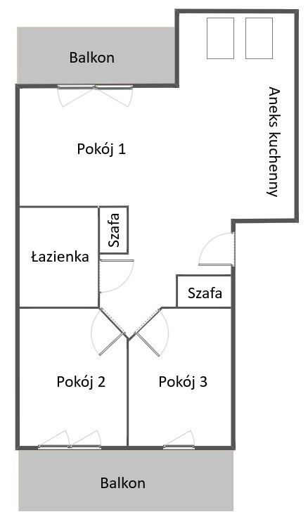 Mieszkanie na sprzedaż Szczecin, os. Bukowe 62 m2 | Arka Nieruchomości