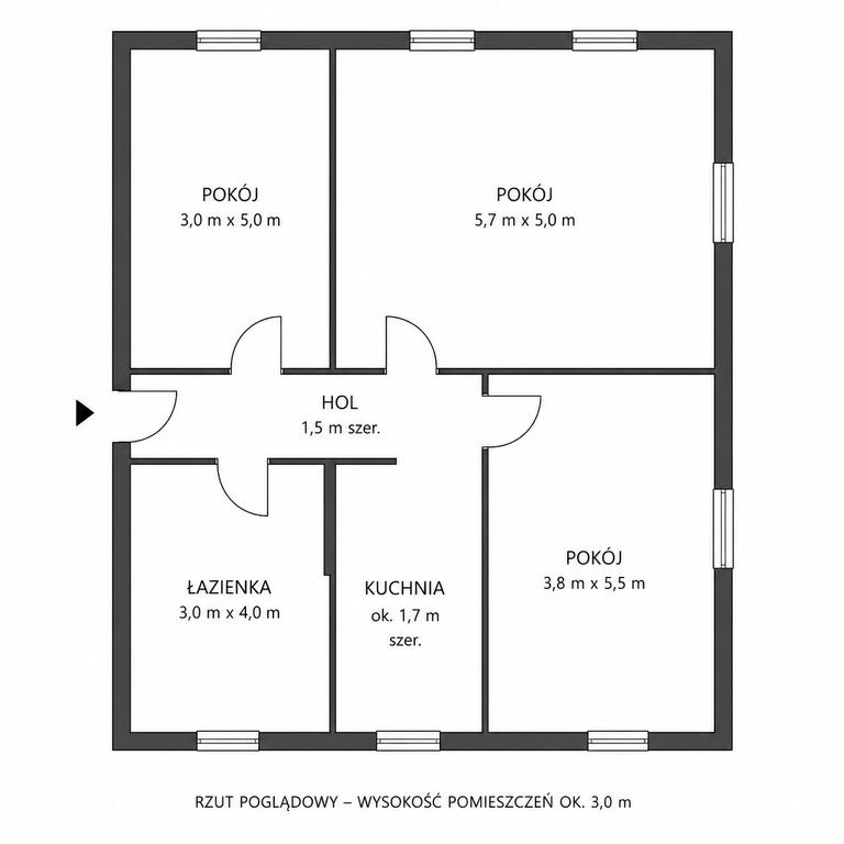 KAMIENICA | 93 M² | BLISKO MOTŁAWY