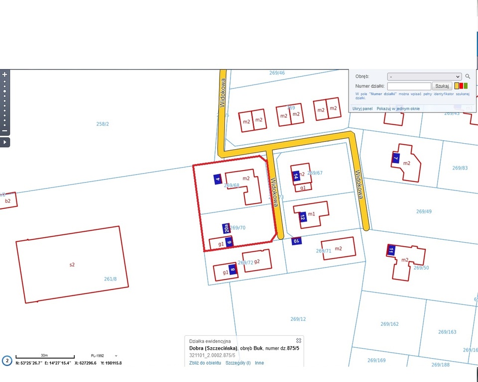 Działka na sprzedaż Mierzyn 1 687 m2 | Arka Nieruchomości