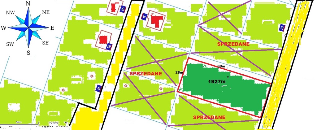 Działka na sprzedaż Niedźwiedź 1 927 m2 | Arka Nieruchomości