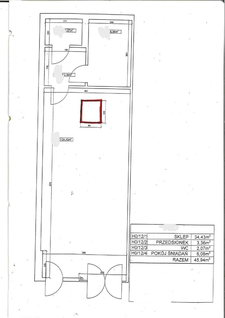 Lokal na sprzedaż Szczecin, Śródmieście-Centrum 46 m2 | Arka Nieruchomości