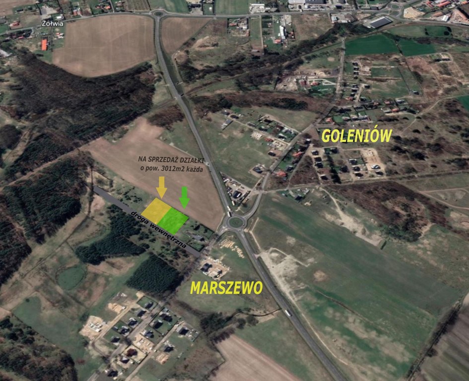 Działka na sprzedaż Marszewo 3 012 m2 | Arka Nieruchomości